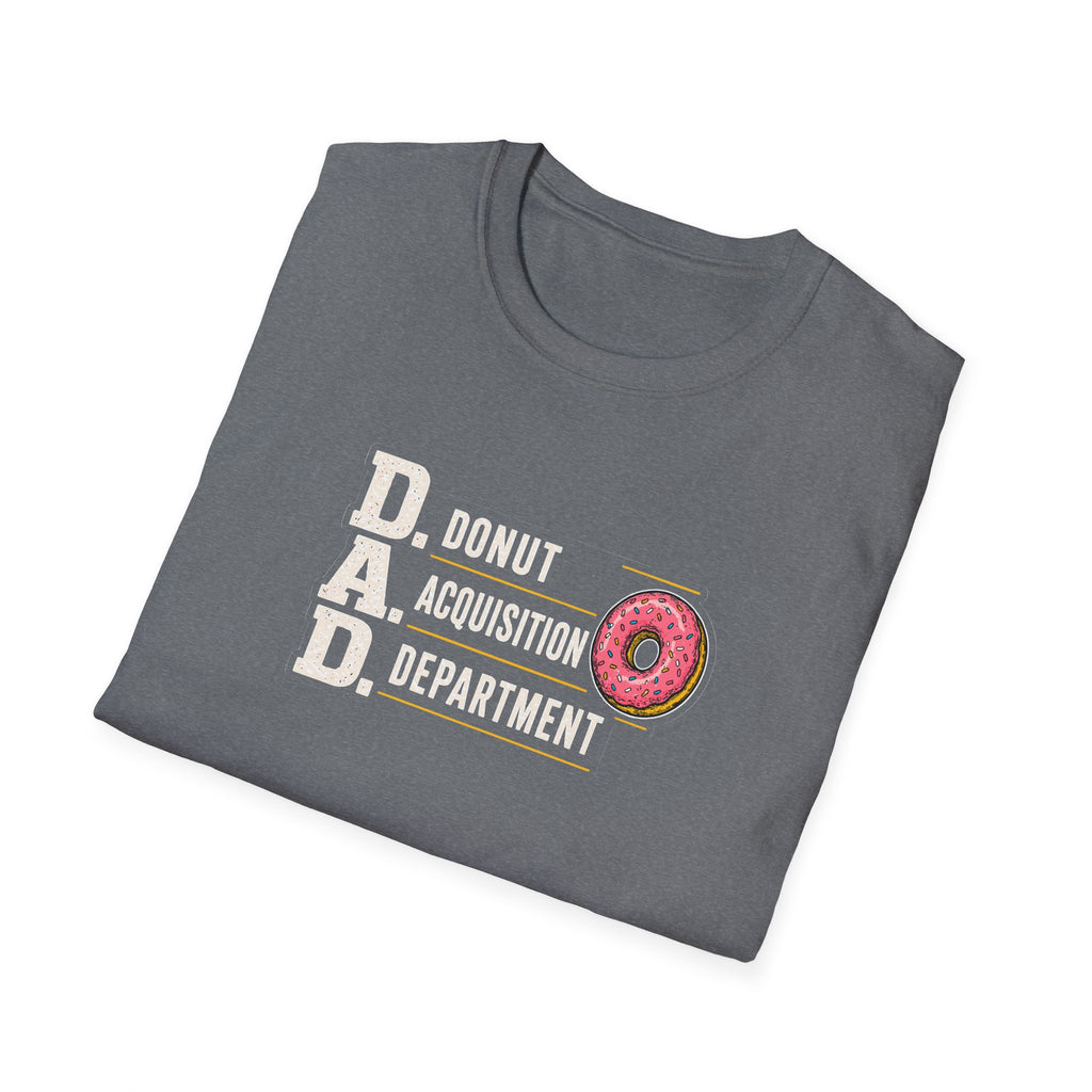 Donut Acquisition Department T-Shirt – D.A.D. Funny Dad Shirt for Donut Lovers