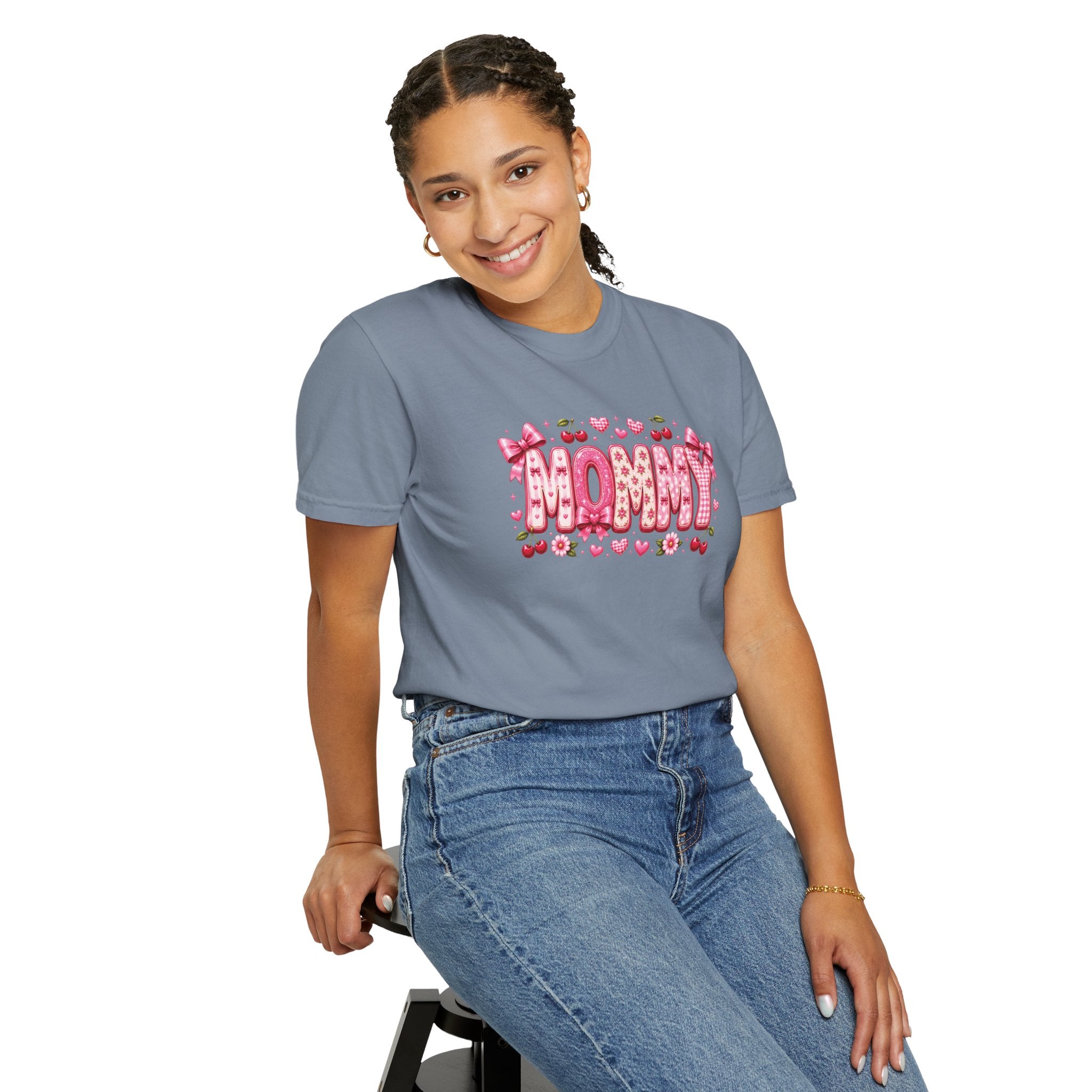 MOMMY Floral Heart T-Shirt