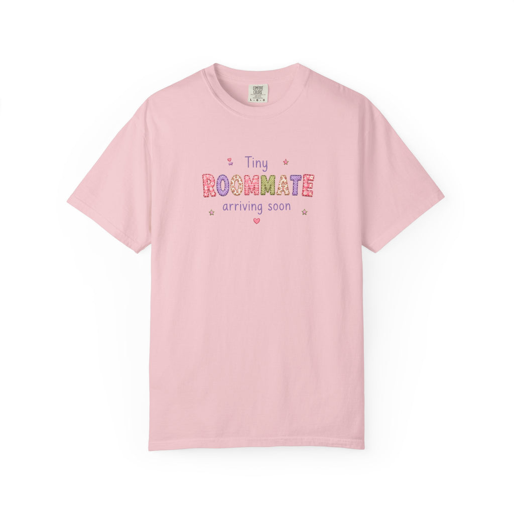 Tiny Roommate Pregnancy Announcement T-Shirt