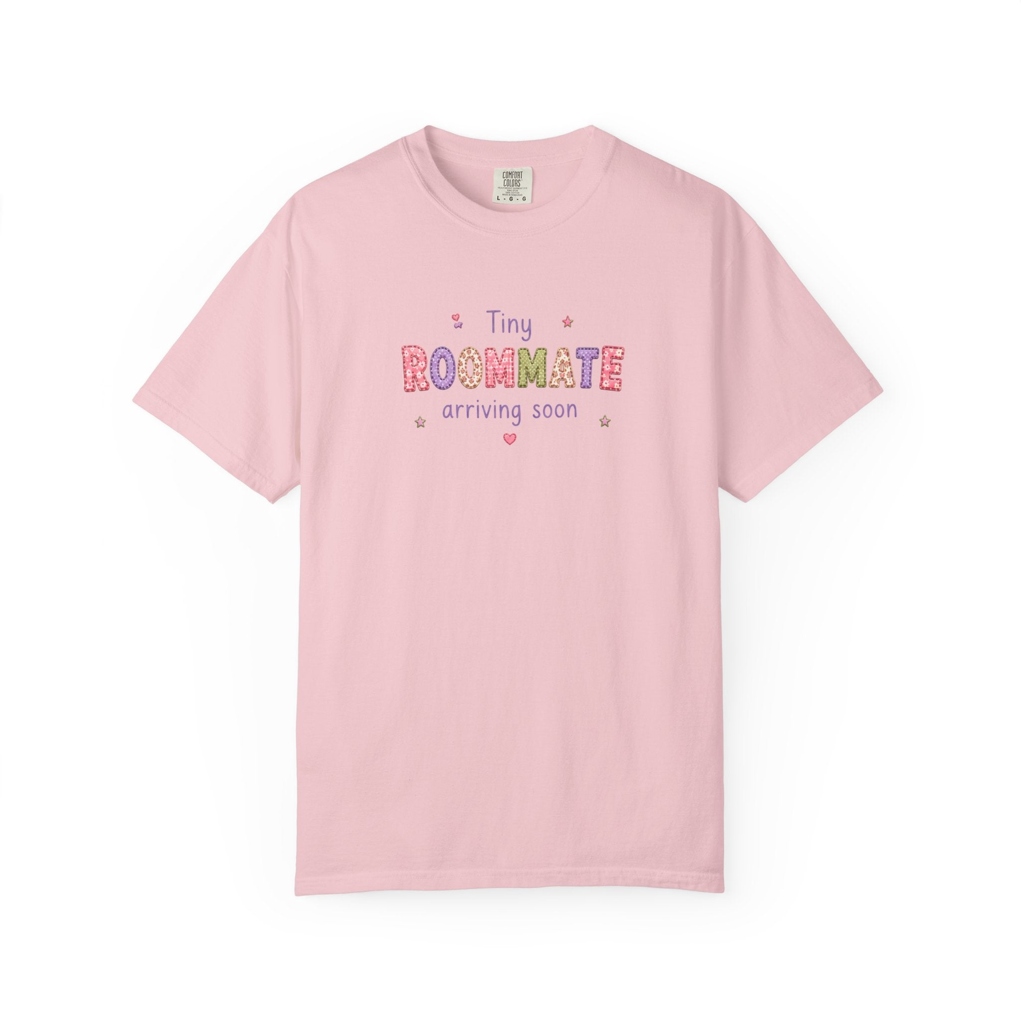 Tiny Roommate Pregnancy Announcement T-Shirt