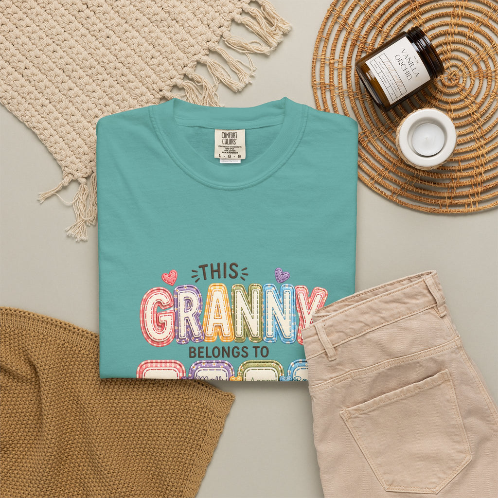 Granny Belongs To Grandkids T-Shirt — Cute Floral Grandma Gift
