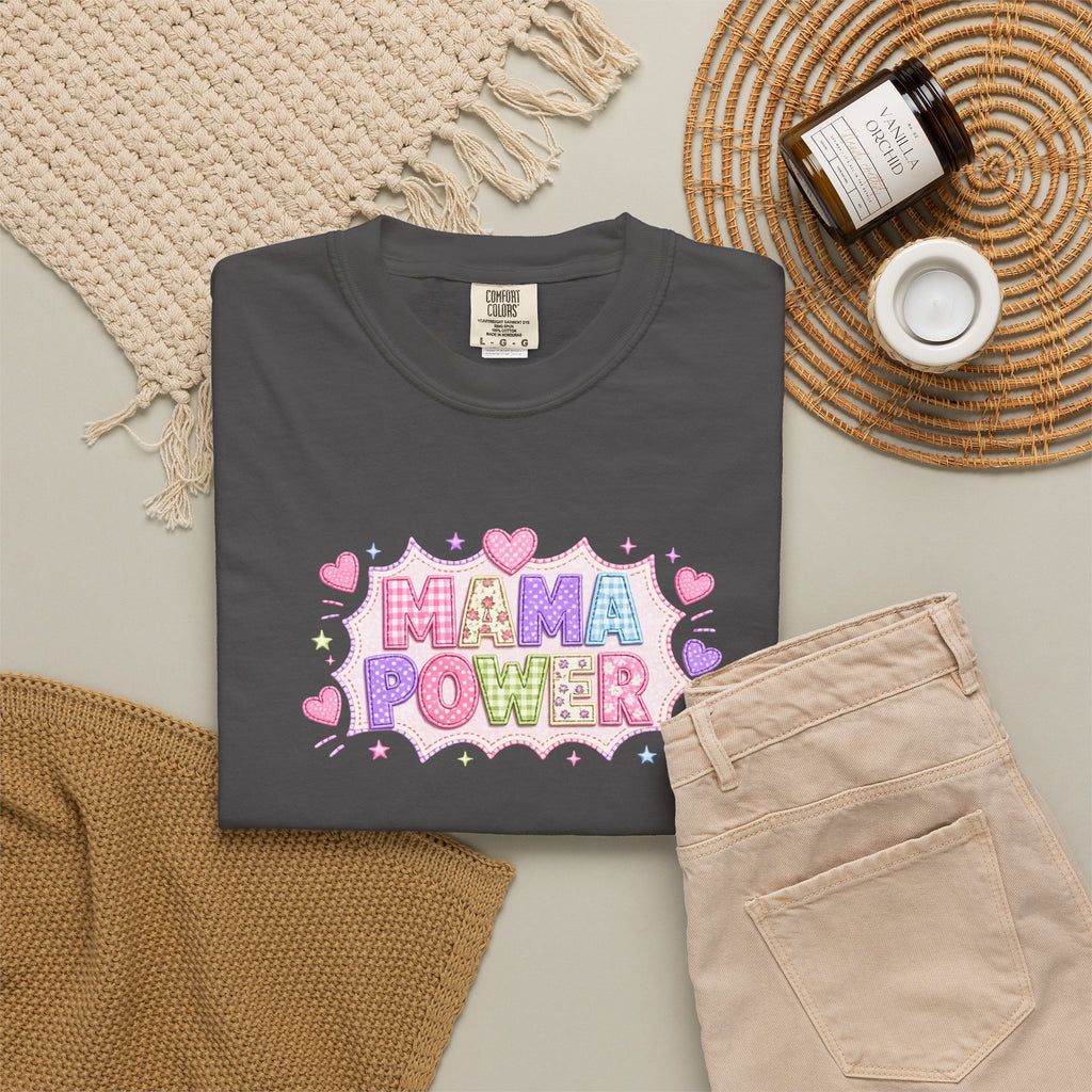 Mama Power T-Shirt — Cute Pastel Mom Pride Graphic Tee