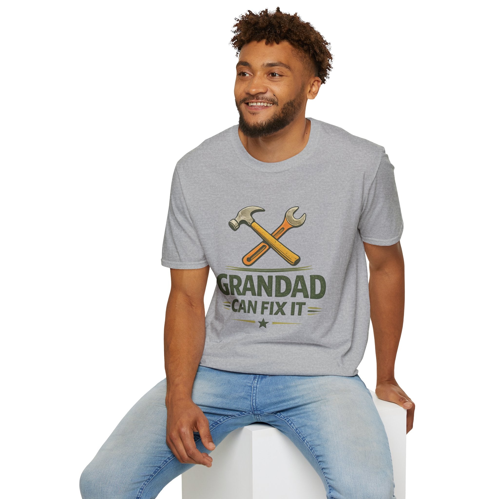 Grandad Can Fix It T-Shirt — Vintage Tools Fathers Day Gift