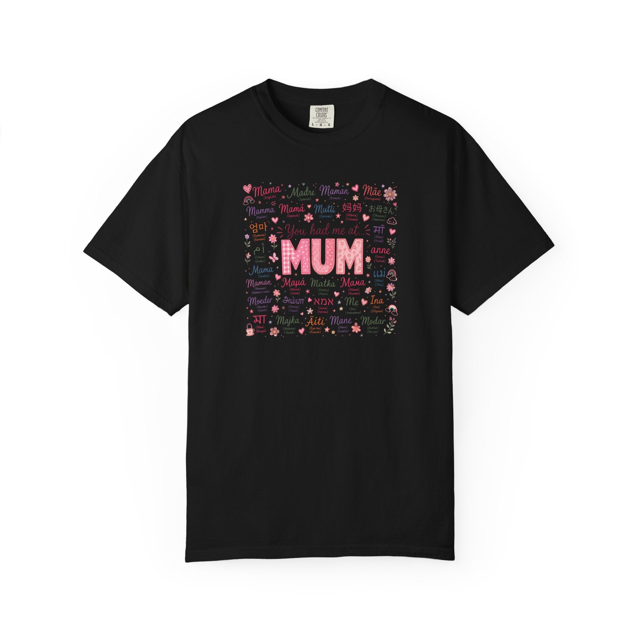 Mum Heartbeat T-Shirt — 'You Had Me at MUM' Floral Mother's Day Tee