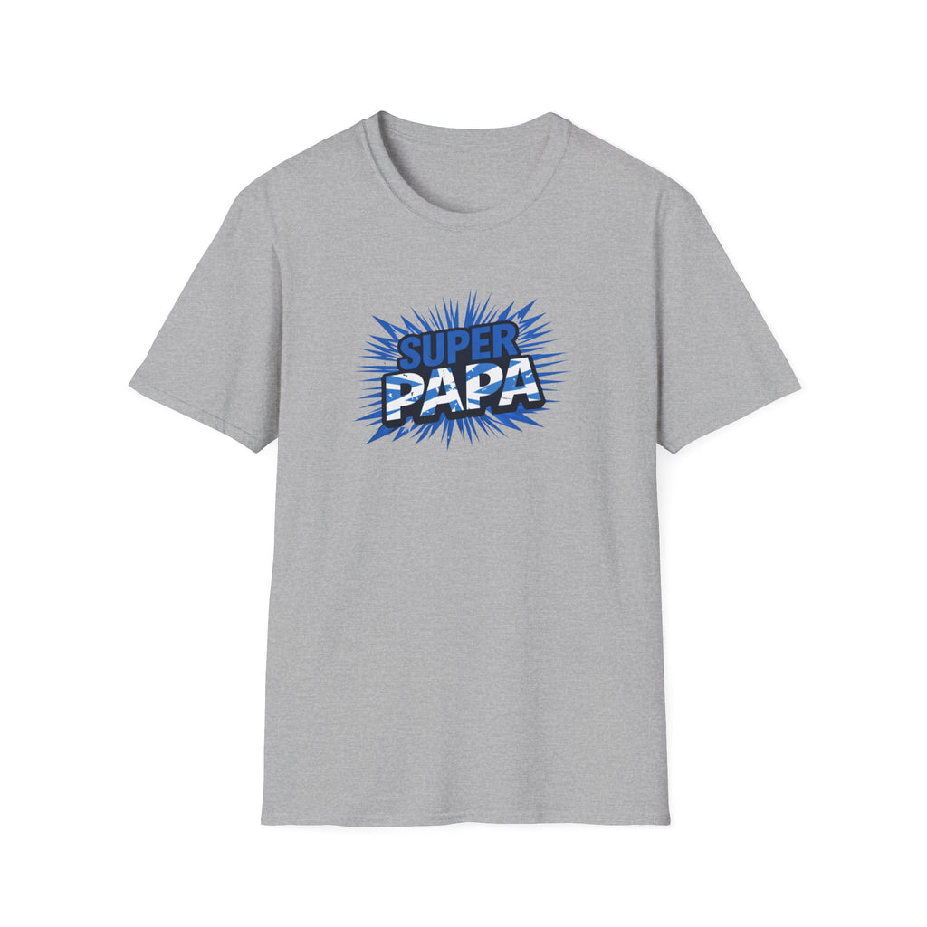Super Papa Scotland Flag/Scottish themed T-Shirt – Comic Style Father’s Day Gift