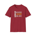 Dad T‑Shirt — D.A.D. "Deliverer of Awkward Dad‑Jokes" Funny Fathers Day Tee