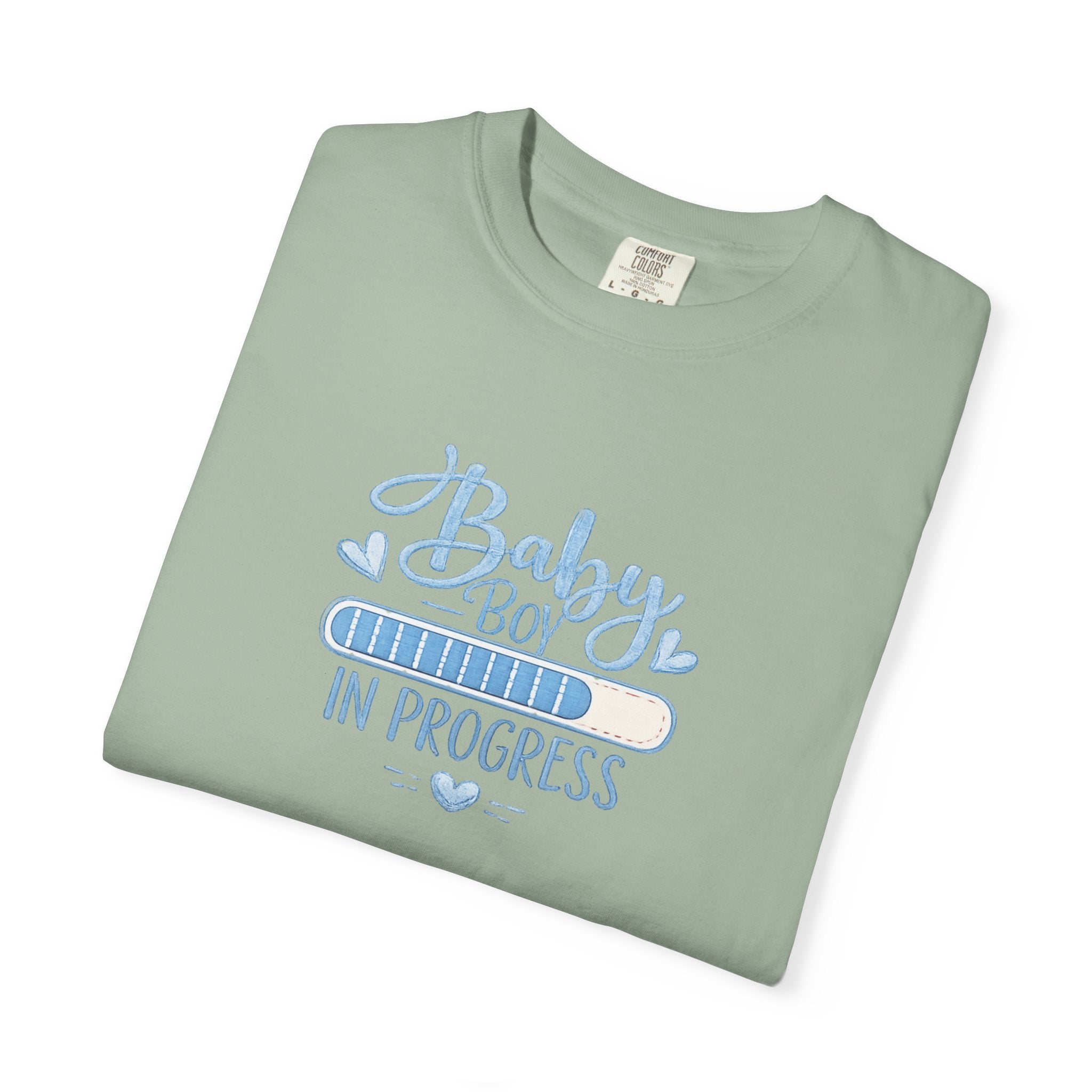 Baby Boy In Progress T-Shirt — Pregnancy Announcement Tee