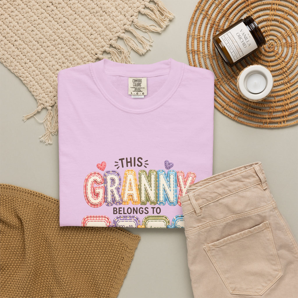 Granny Belongs To Grandkids T-Shirt — Cute Floral Grandma Gift
