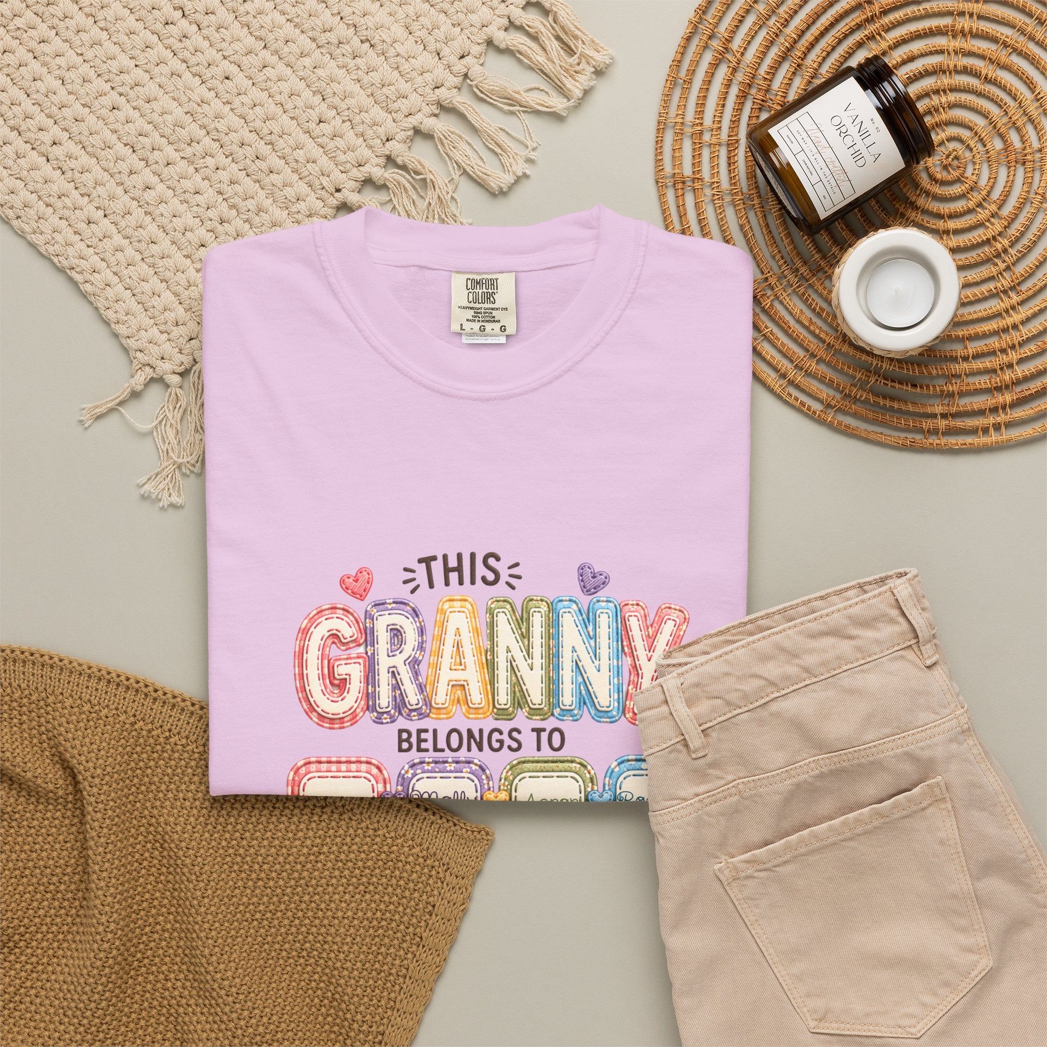 Granny Belongs To Grandkids T-Shirt — Cute Floral Grandma Gift