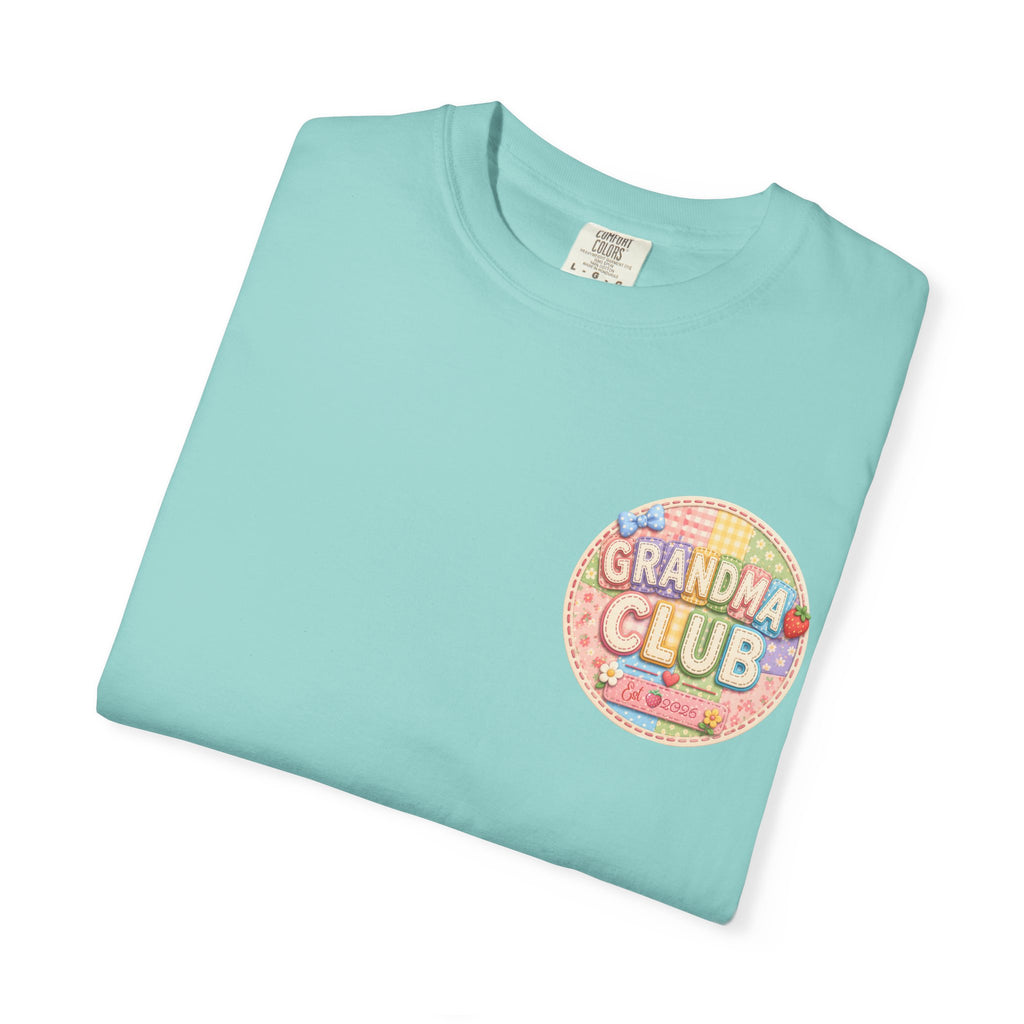 Grandma Club T-Shirt — Retro Floral Graphic