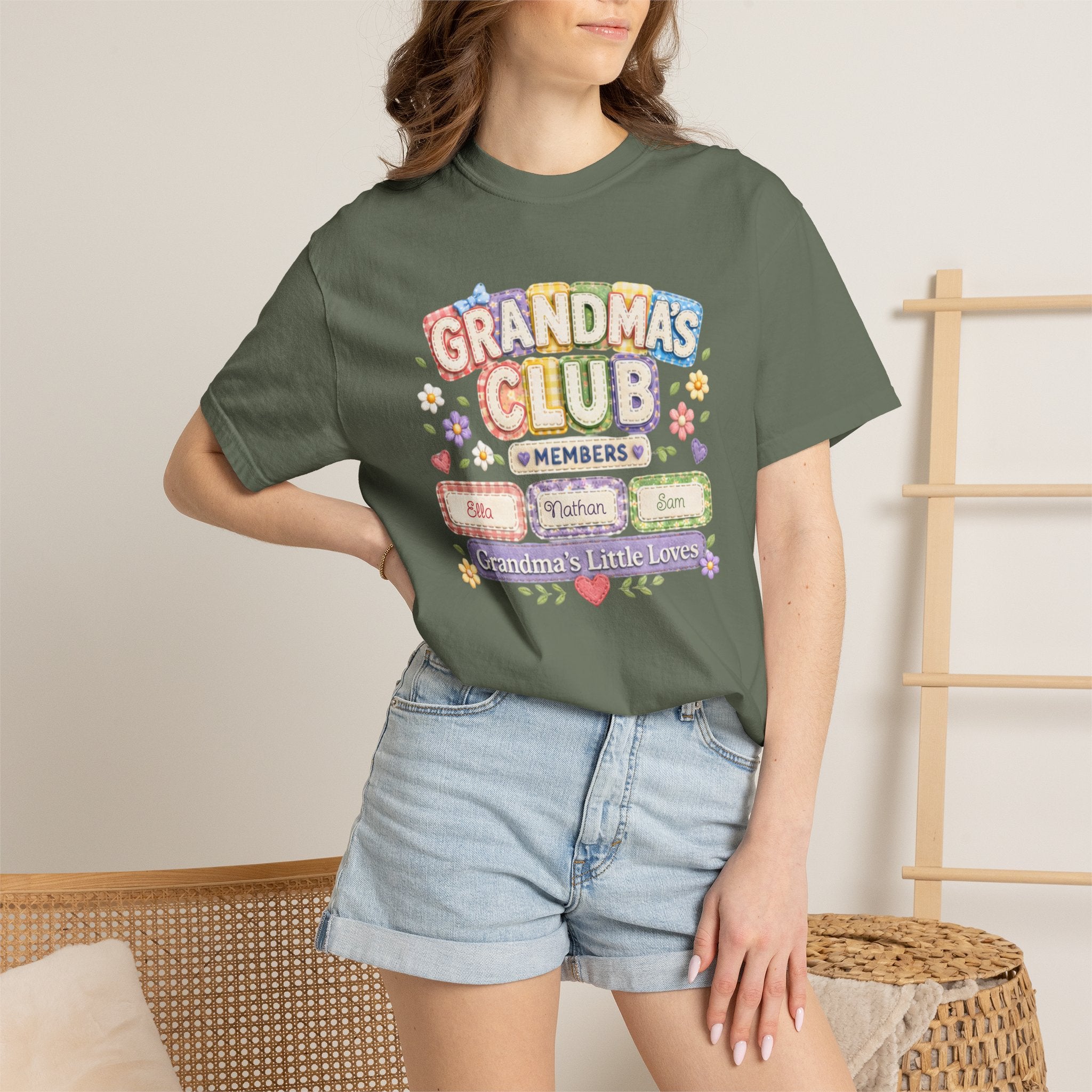 Grandmas Club T-Shirt — Grandma’s Little Loves Graphic Tee