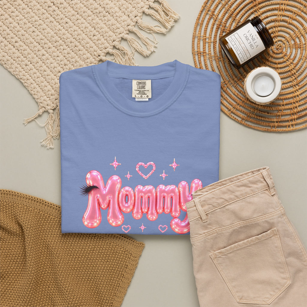 MOMMY Pink Balloon Eyelashes T-Shirt