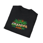 Super Grandpa Ireland Flag/Irish themed T-Shirt — Retro Comic Father's Day Gift