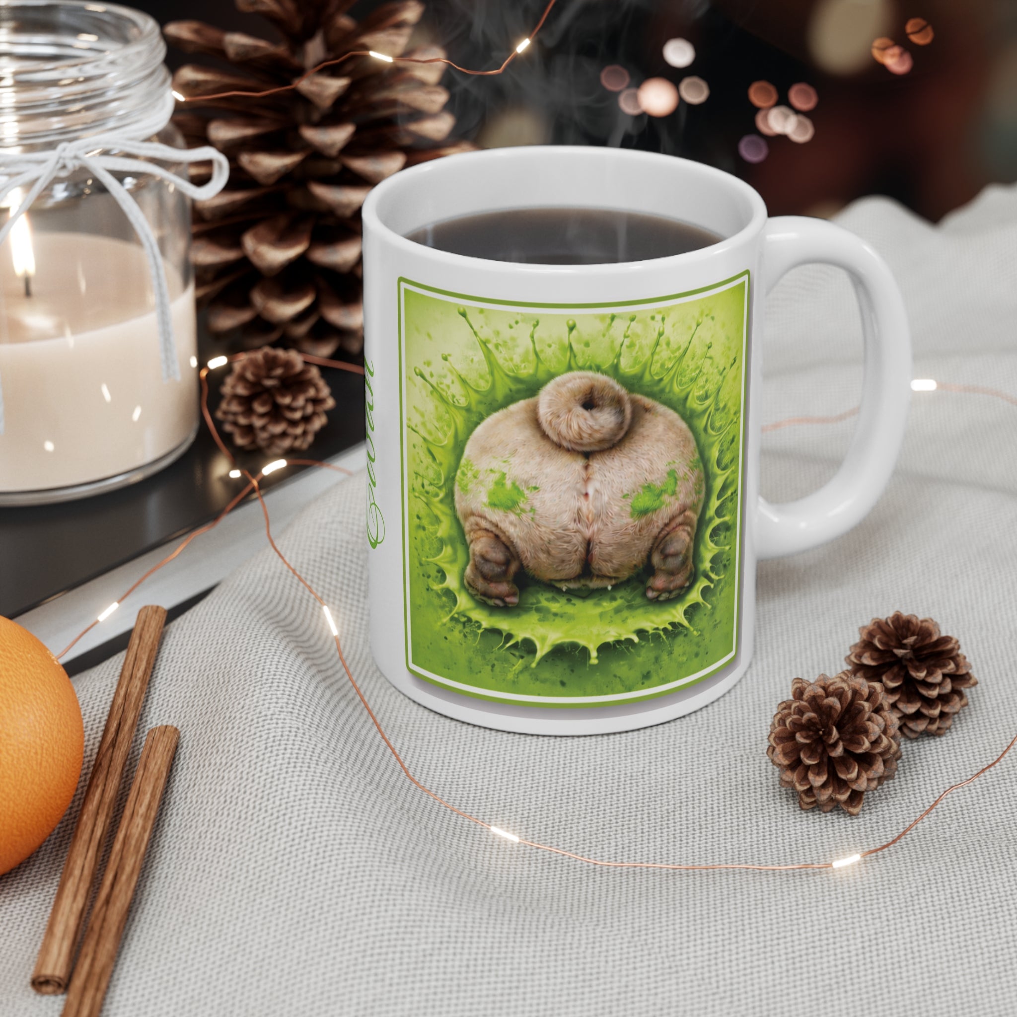 Mug - "I Puggin' Woof You" Pug Coffee Mug (Personalize with Name)