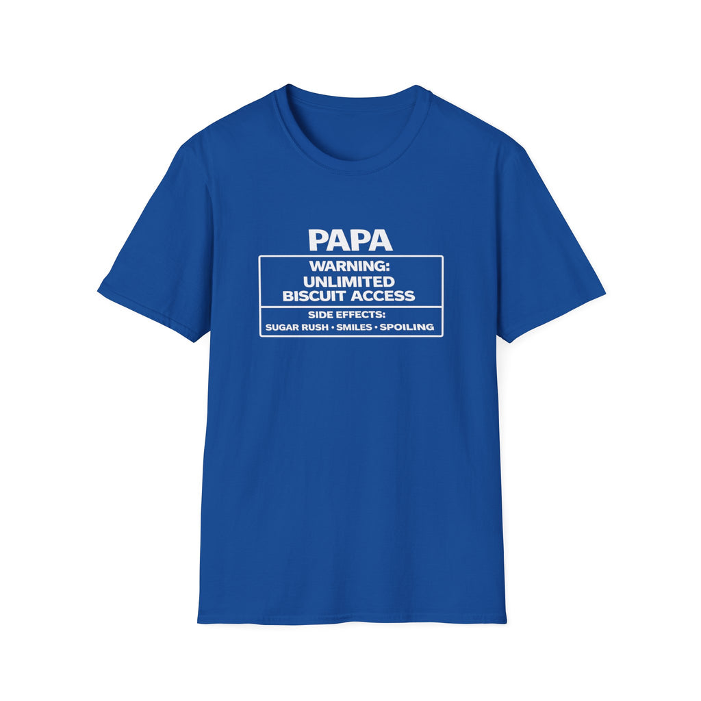 Papa Warning: Unlimited Biscuit Access T-Shirt