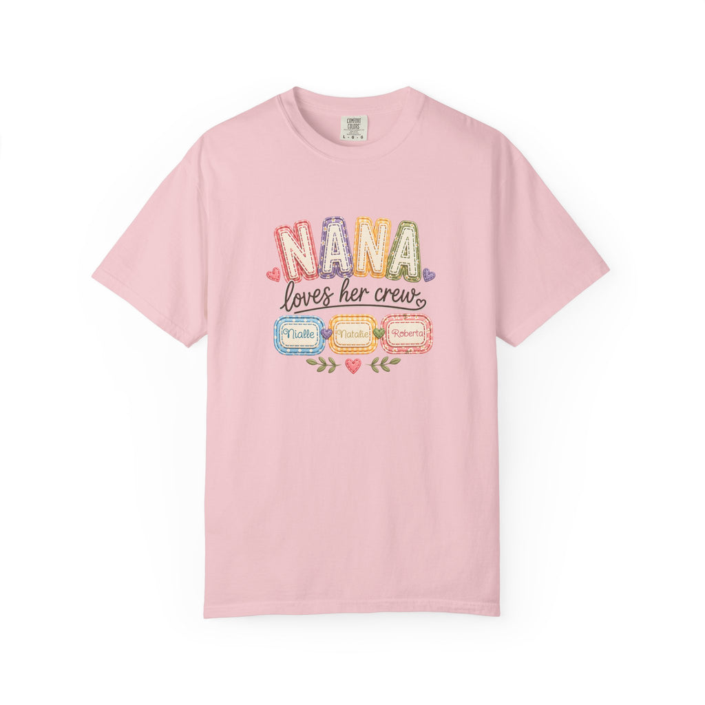 T-Shirt — “Nana Loves Her Crew” Colorful Grandma Family tee