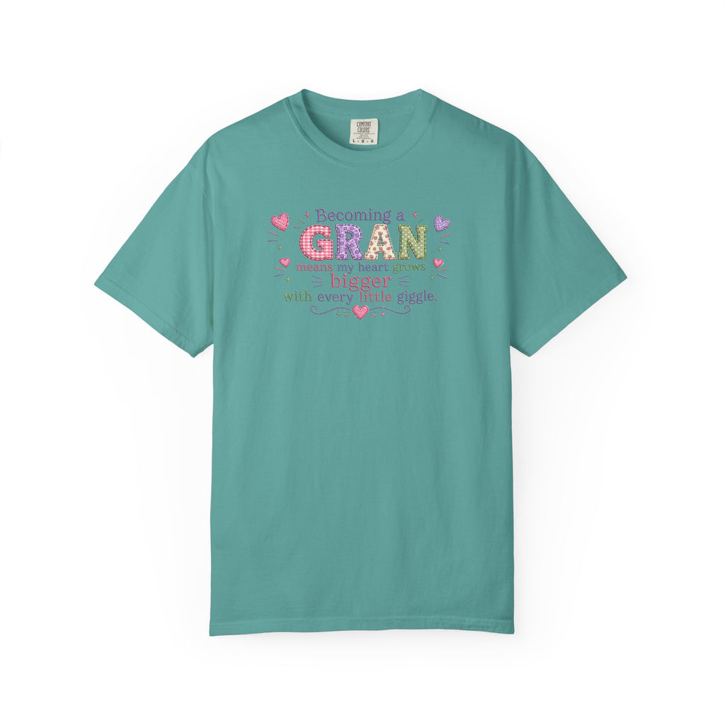 Heartfelt Gran T-Shirt - Becoming a Gran Means My Heart Grows Bigger