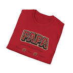 Papa Plaid T-Shirt – "Papa Loves his Little Clan" Grandfather Gift for Father's Day