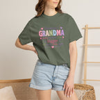 Grandma T-Shirt - "Becoming a Grandma Means My Heart Grows Bigger" - Cute Pastel New Grandma Gift