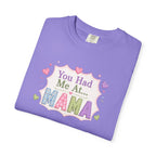 You Had Me At Mama T-Shirt — Cute Pastel Mom Graphic Tee for Mother's Day