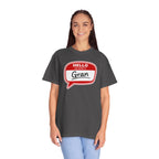 Hello My Name Is Gran T-Shirt – Funny Name Badge Tee for Grandmothers
