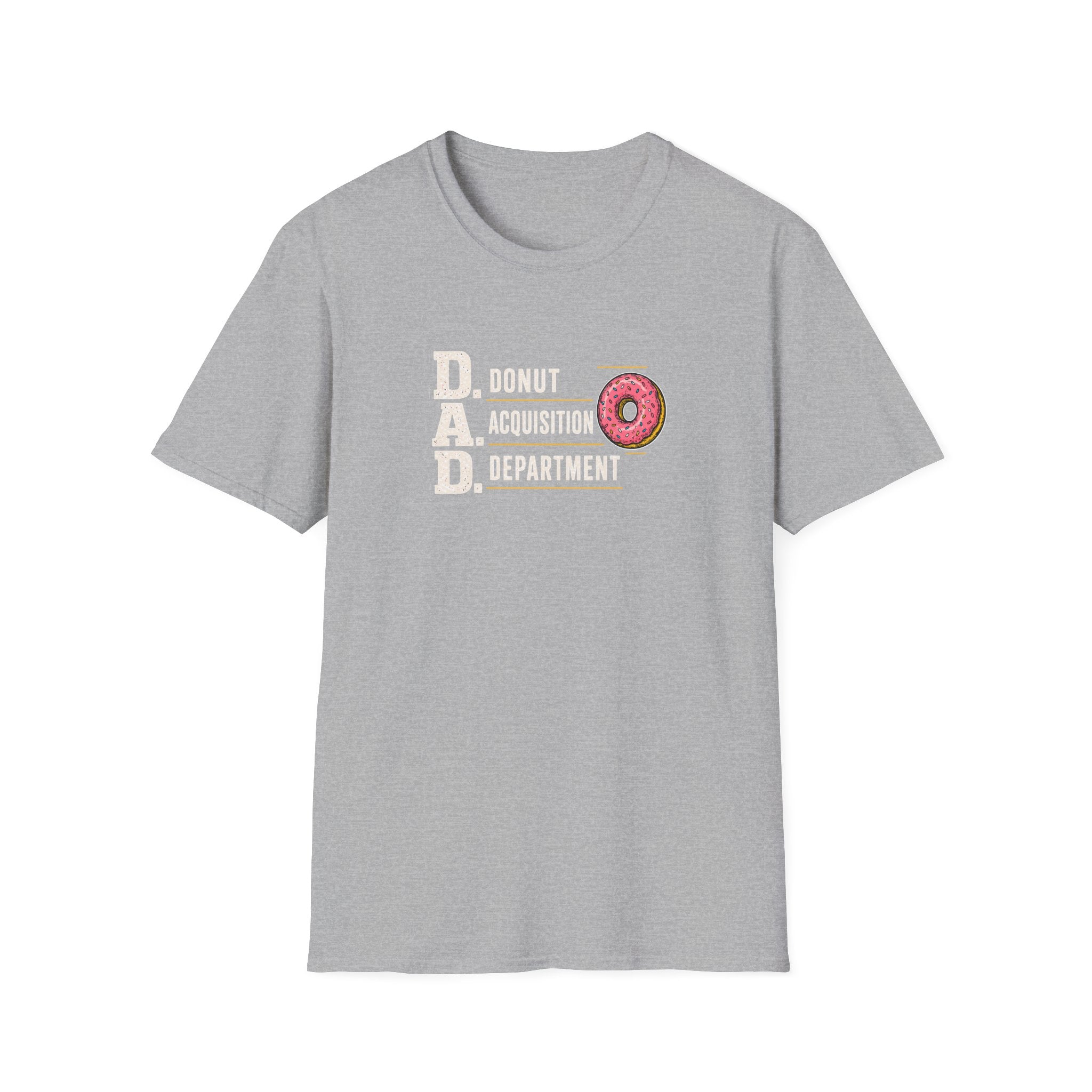 Donut Acquisition Department T-Shirt – D.A.D. Funny Dad Shirt for Donut Lovers