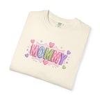 Mommy Hearts T‑Shirt — Cute Pastel 'MOMMY' Graphic Tee for Mother's Day & New Moms