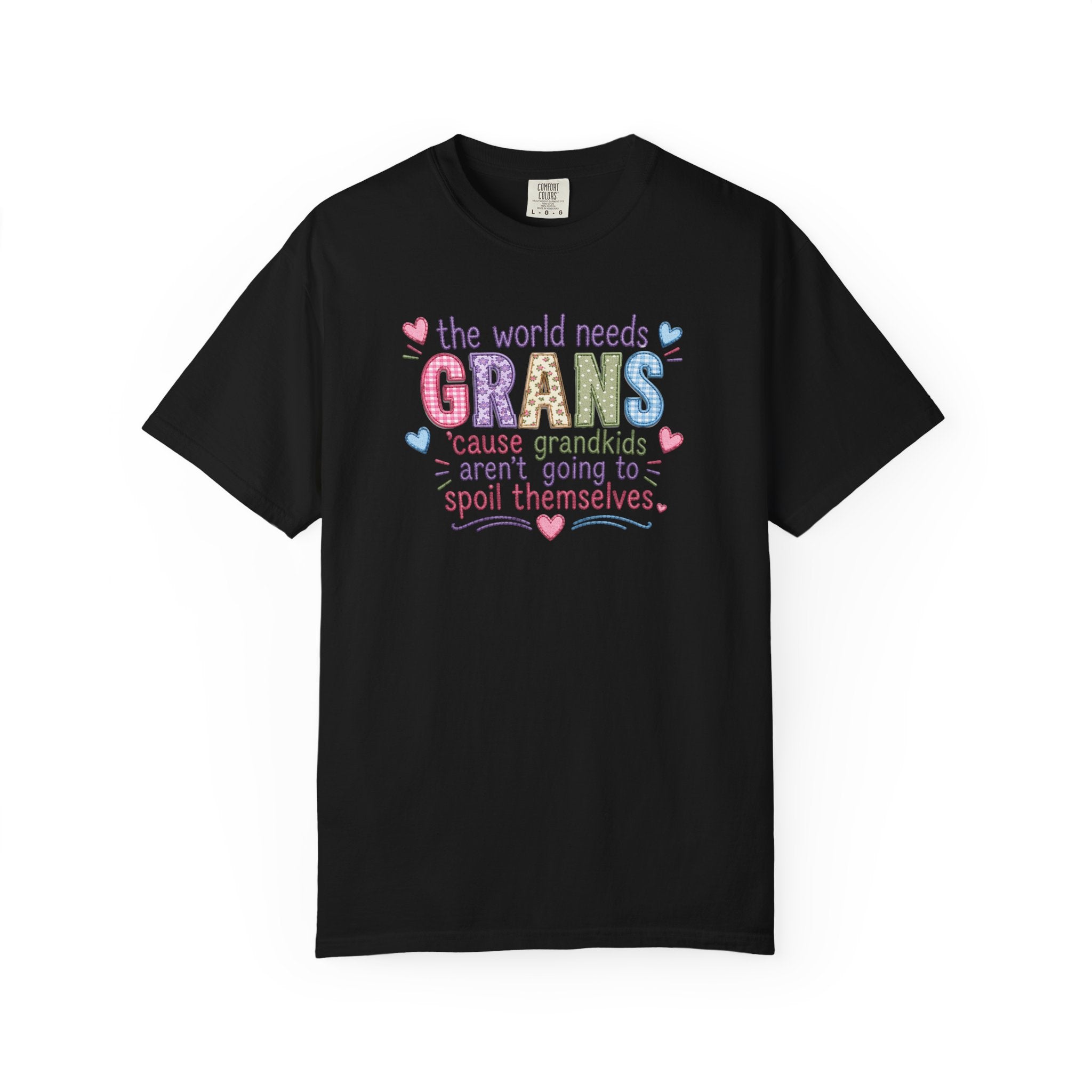 Grandparent T-Shirt - "The World Needs Grans" Cute Pastel Grandkids Gift Tee