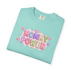 Mommy Power T-Shirt — Cute Heart Graphic Tee for Moms, Mother’s Day Gift
