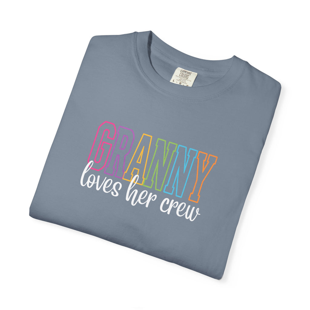 Grandma Loves Her Crew T‑Shirt — Pastel Family Grandma Tee