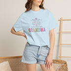 Grandma Floral Scripture T-Shirt — Blessed Are Those Who Are Pure in Heart