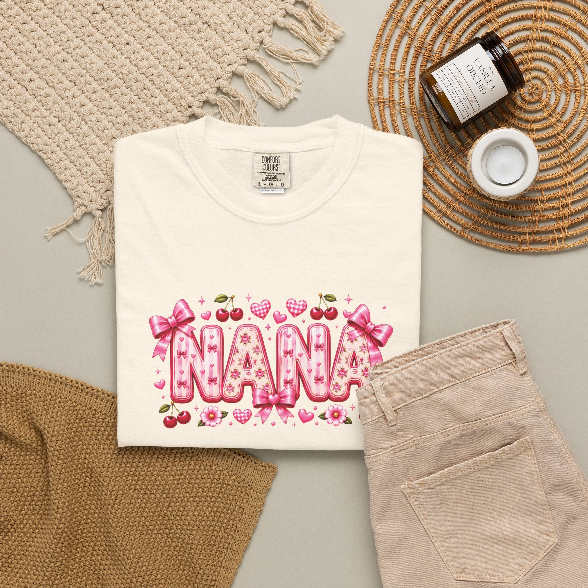 NANA Floral Heart T-Shirt