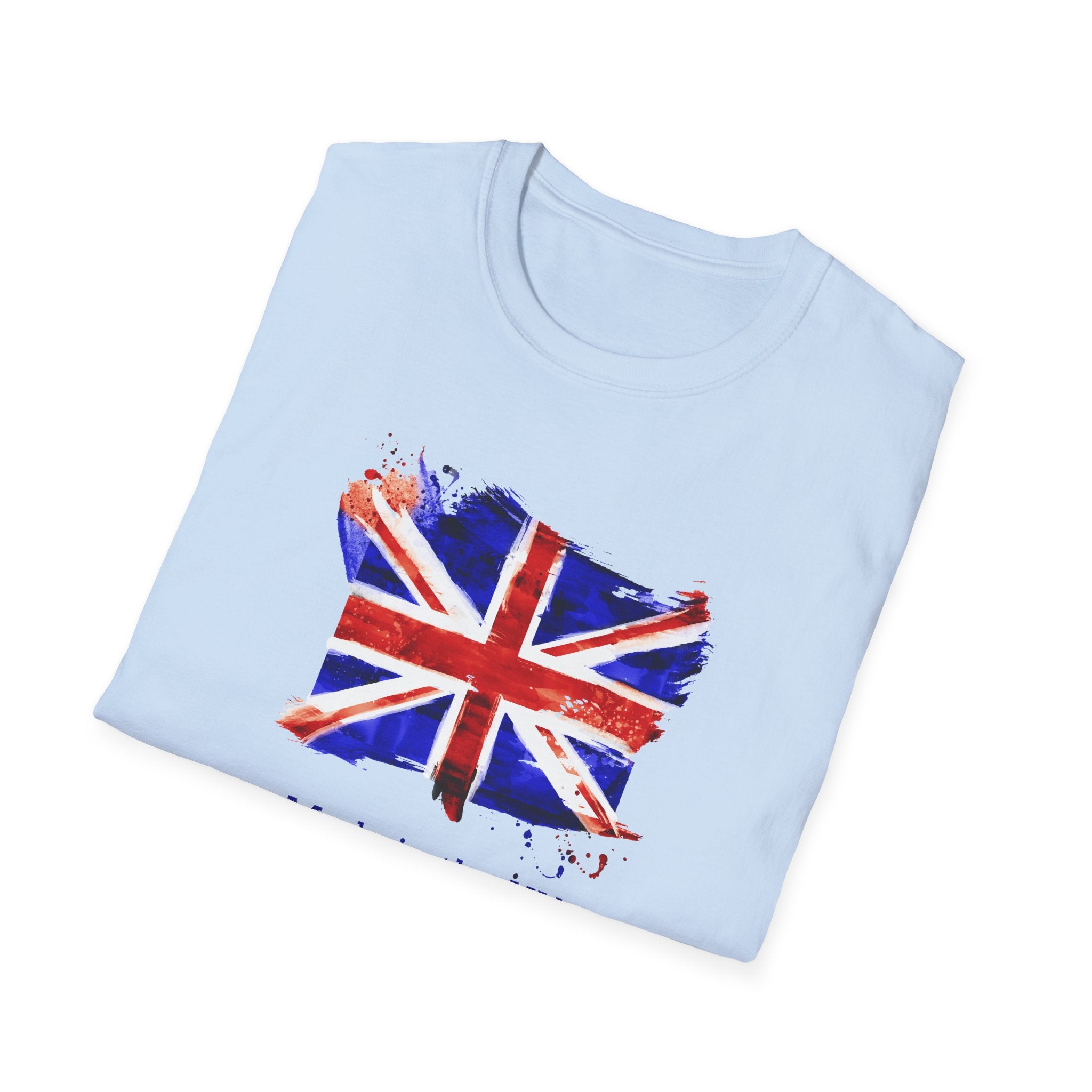 British Flag Watercolor T-Shirt – "Made in the UK" Pride Tee