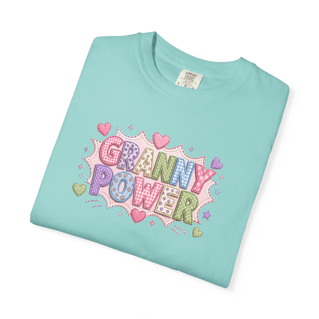 Granny Power T-Shirt — Retro Heart Graphic Tee for Grandmas