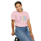 Grandma Floral Graphic T-Shirt — "Grandma, the heart of our family" Gift Tee