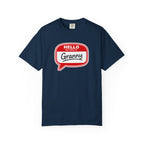 Hello My Name Is Granny T-Shirt - Funny Grandma Gift, Retro Name Badge Tee