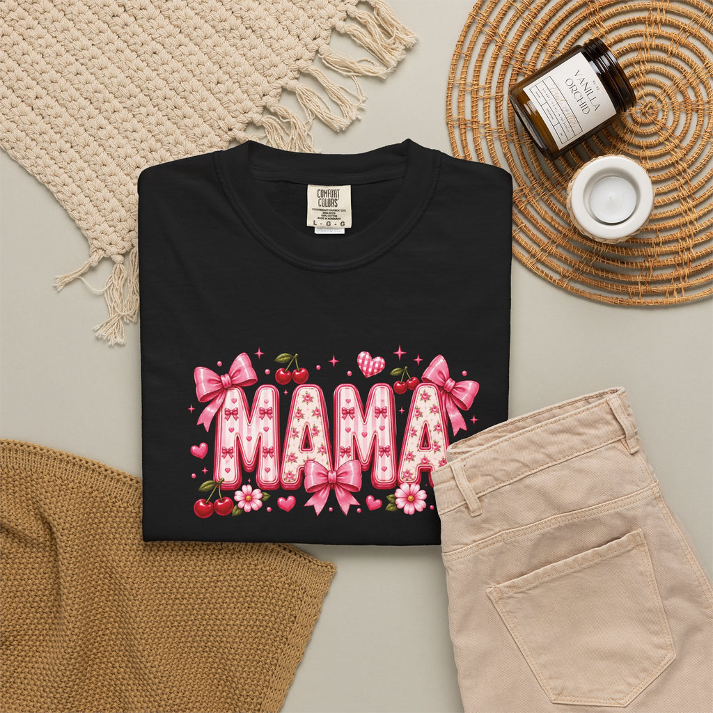 MAMA Floral Heart T-Shirt