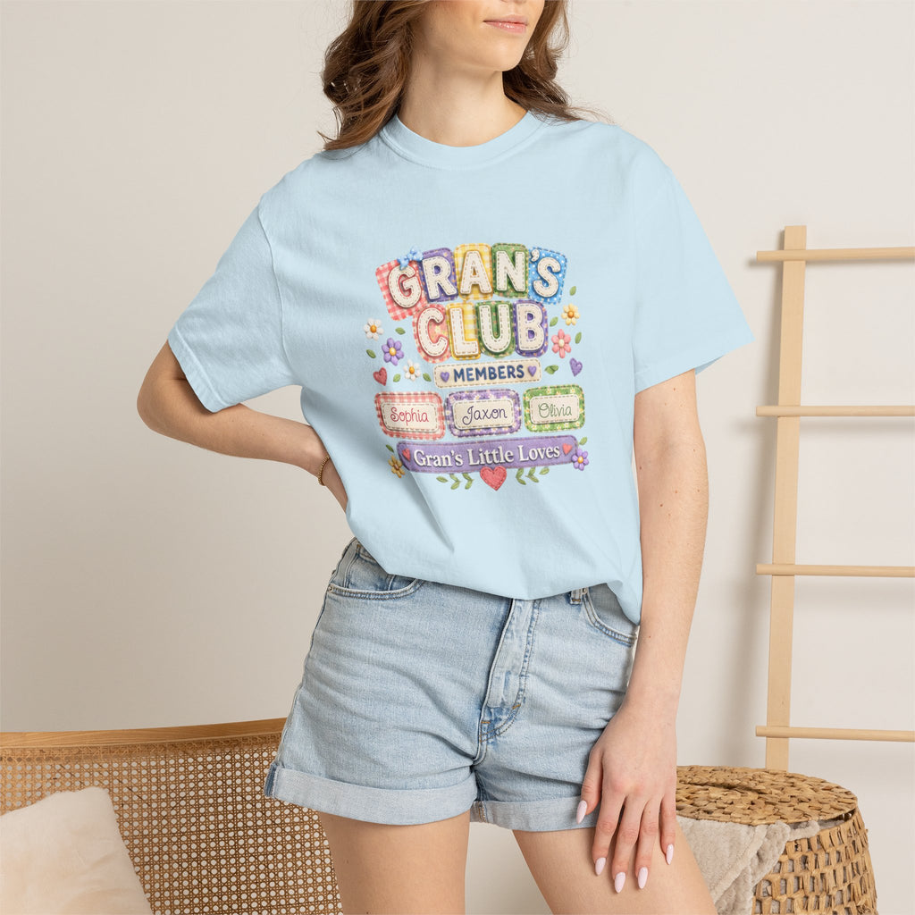 Grans Club T-Shirt – Personalized ‘Grans Club’ Family Names Tee