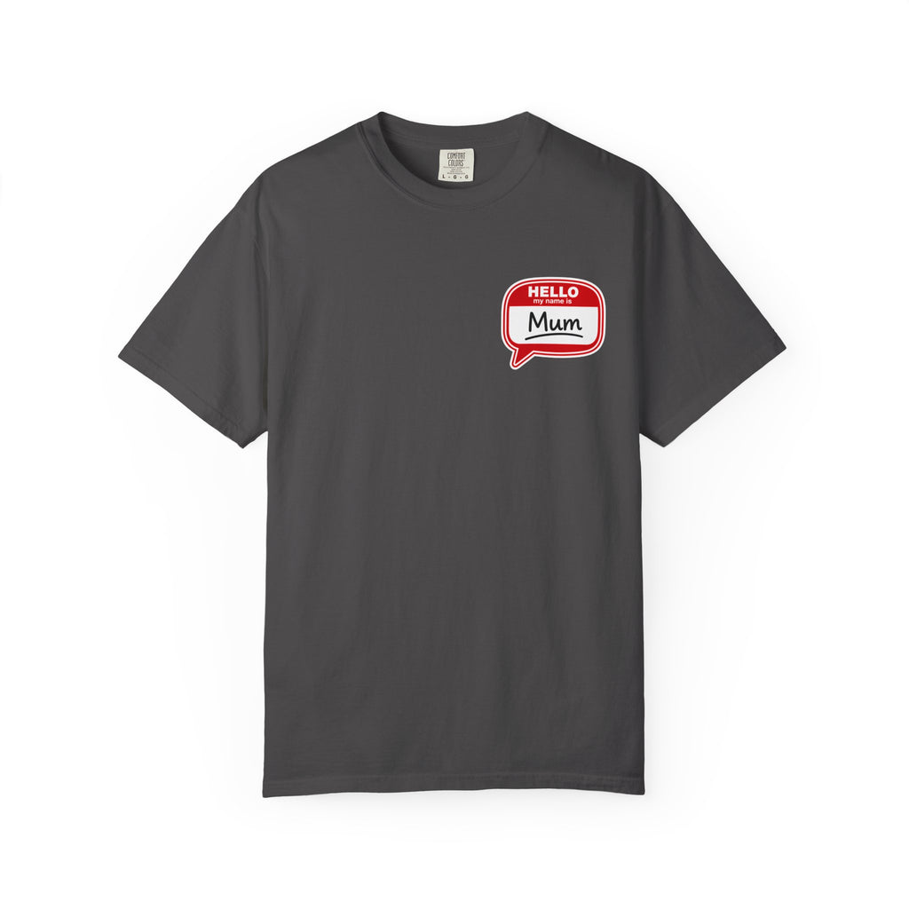 Hello Mum Speech Bubble T-Shirt — Cute Retro Mom Graphic Tee