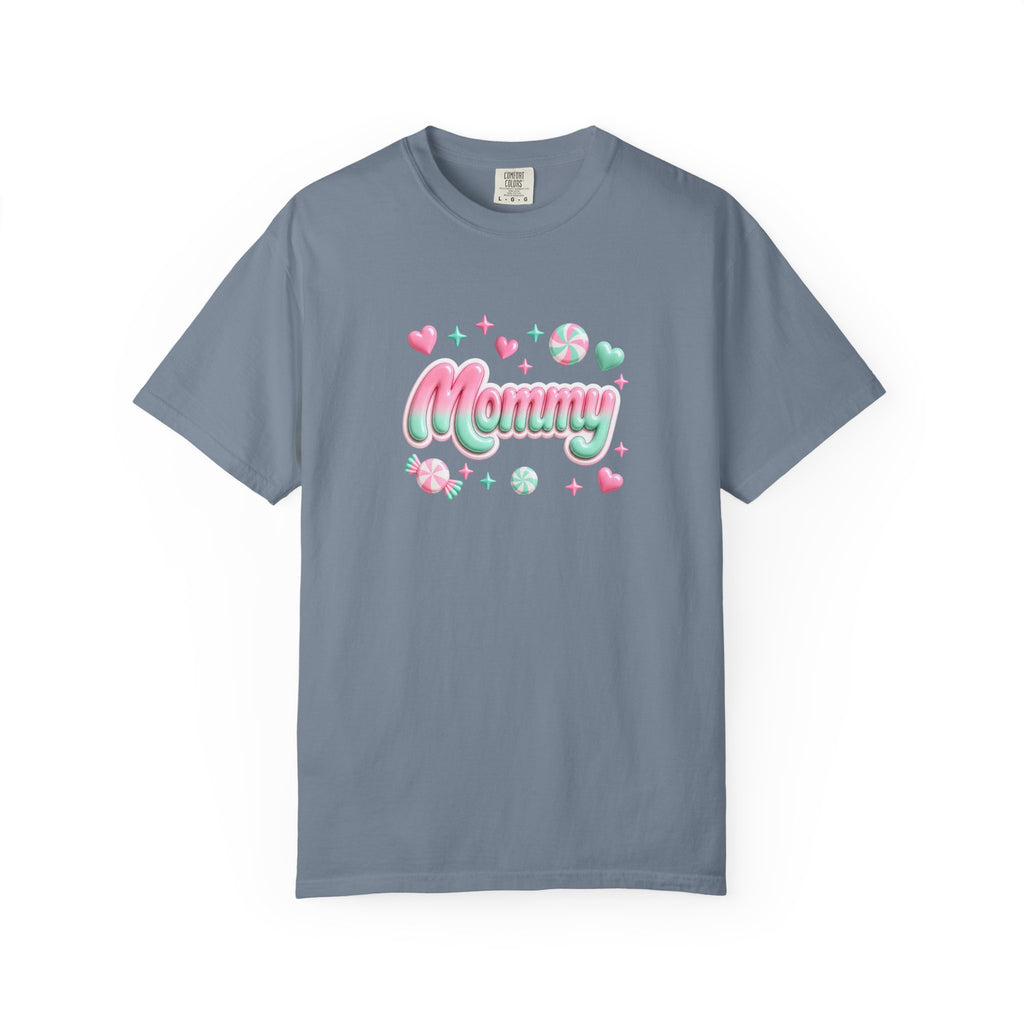 Mommy Pastel Candy Script T-Shirt
