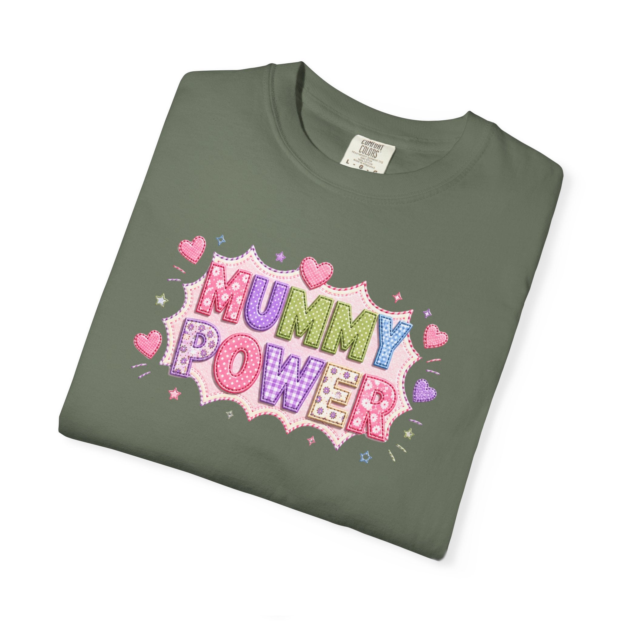 Mummy Power T-Shirt — Cute Pink Heart Mother's Day Tee
