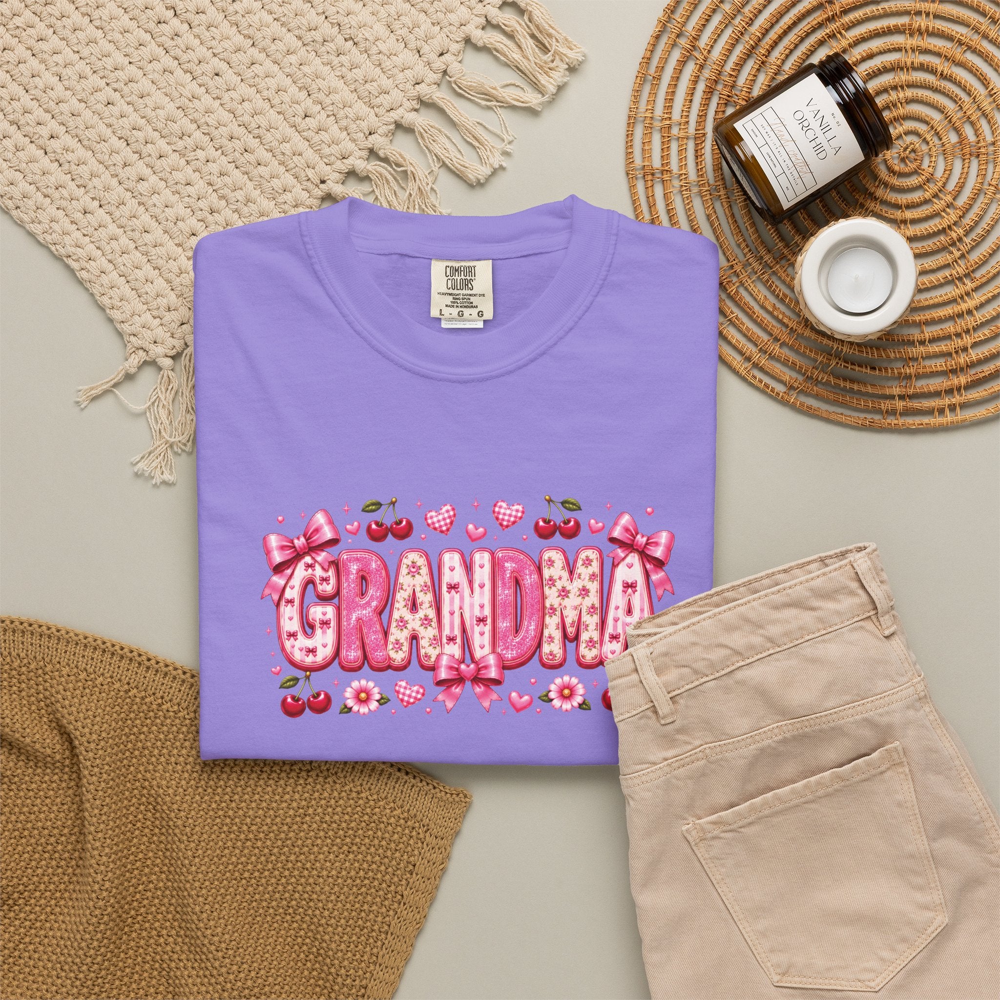 GRANDMA Floral Heart T-Shirt