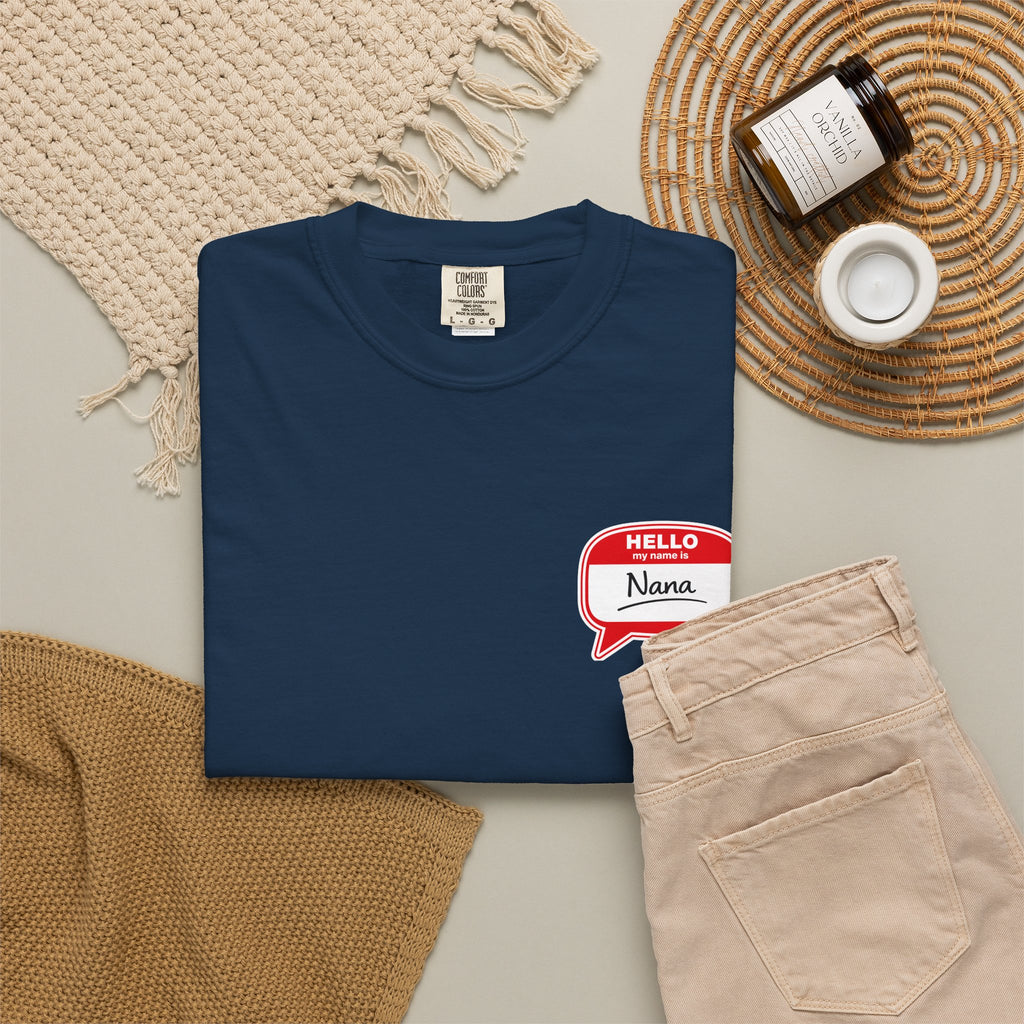 Nana Name Badge T-Shirt
