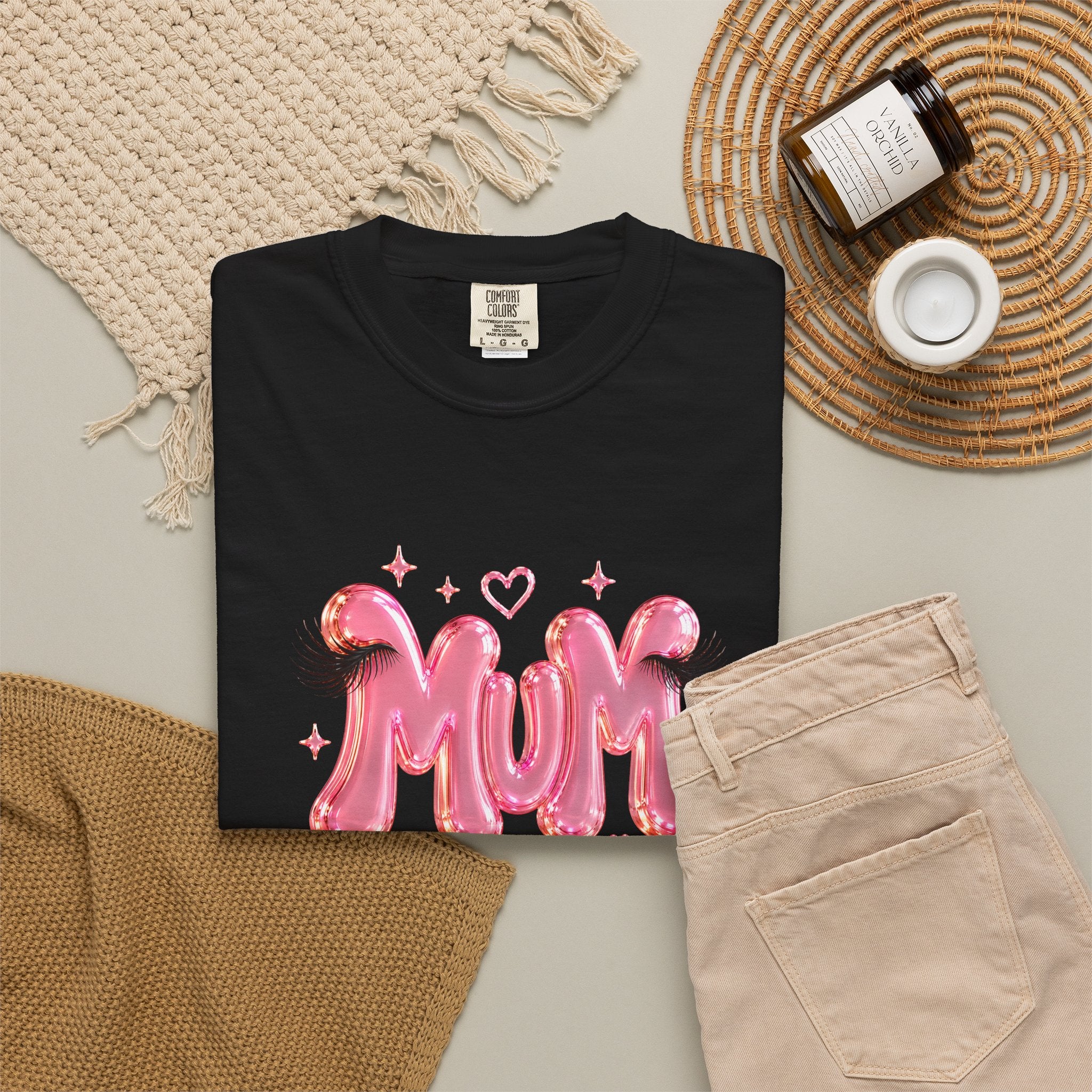 MUM Pink Balloon Eyelashes T-Shirt
