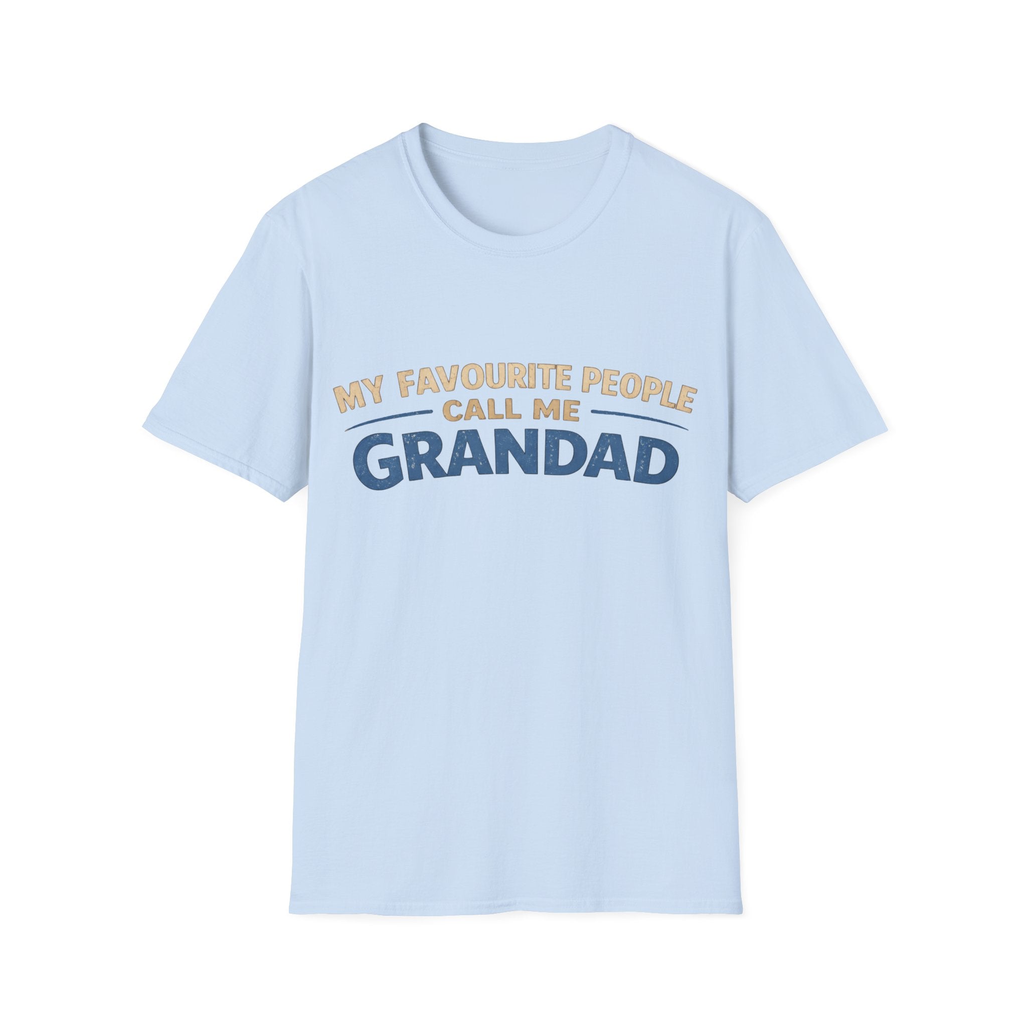 Grandad T-Shirt – “My Favourite People Call Me Grandad” Casual Grandpa Tee