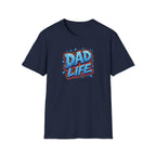 "Dad Life" Blue Graffiti Father T-Shirt