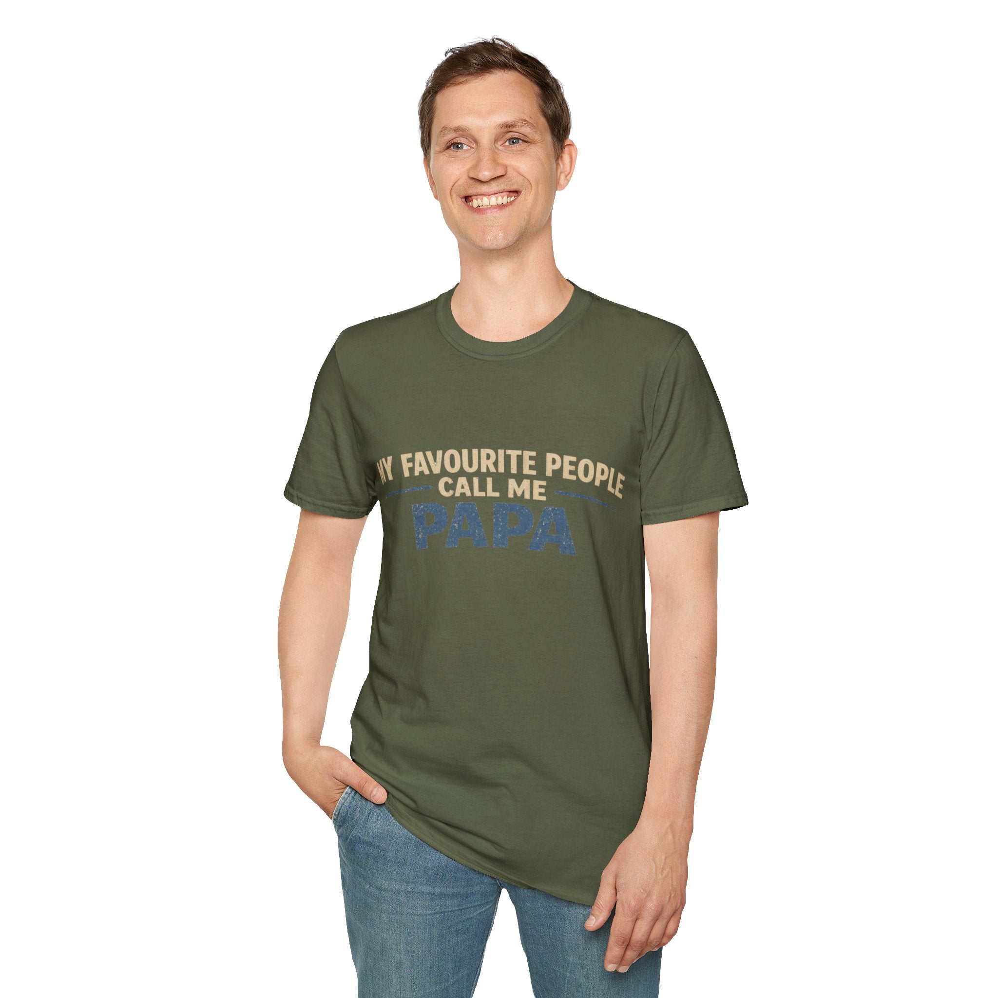 Papa T-Shirt — "My Favourite People Call Me Papa" Father's Day Tee