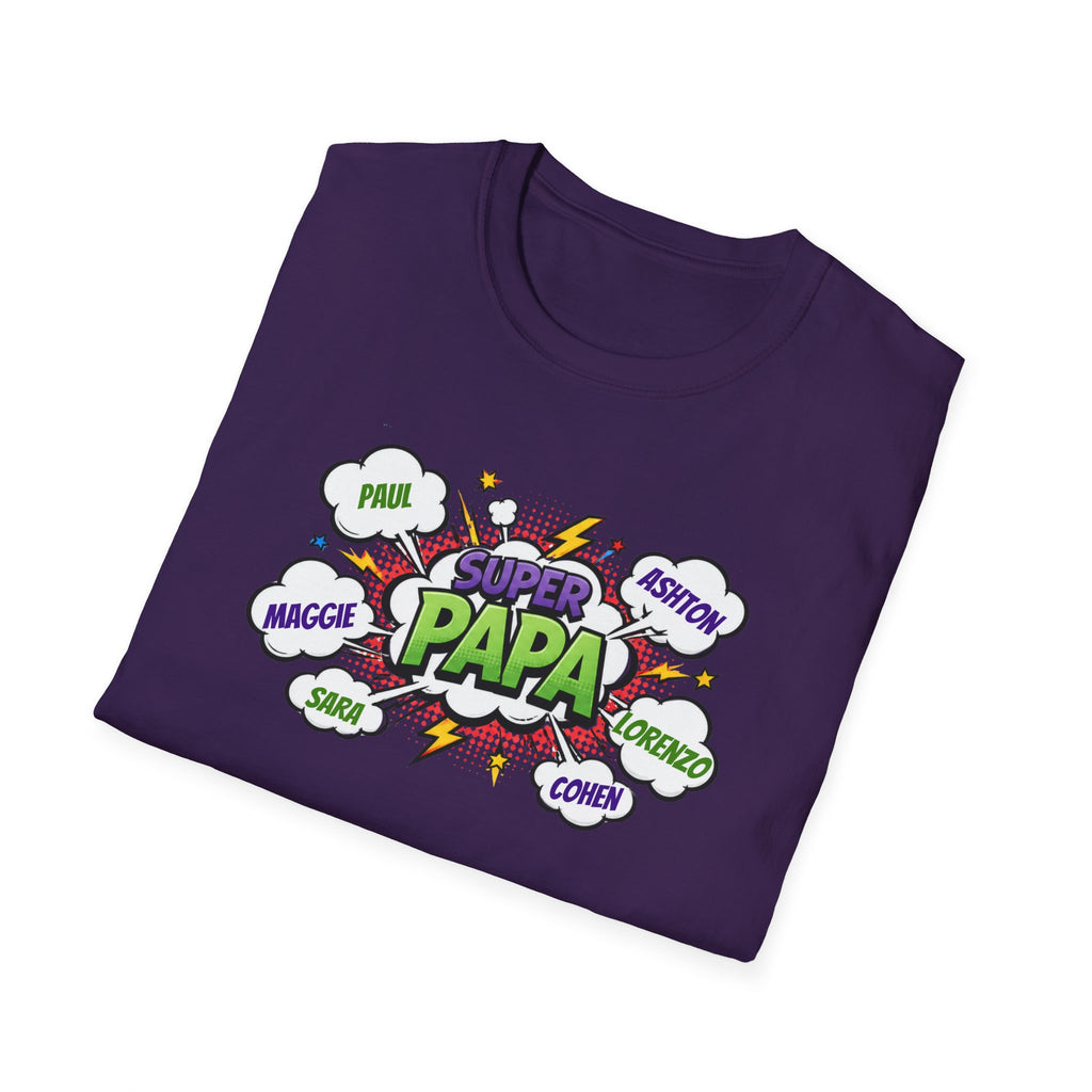 Super Papa Comic T-Shirt — Funny Father’s Day Gift