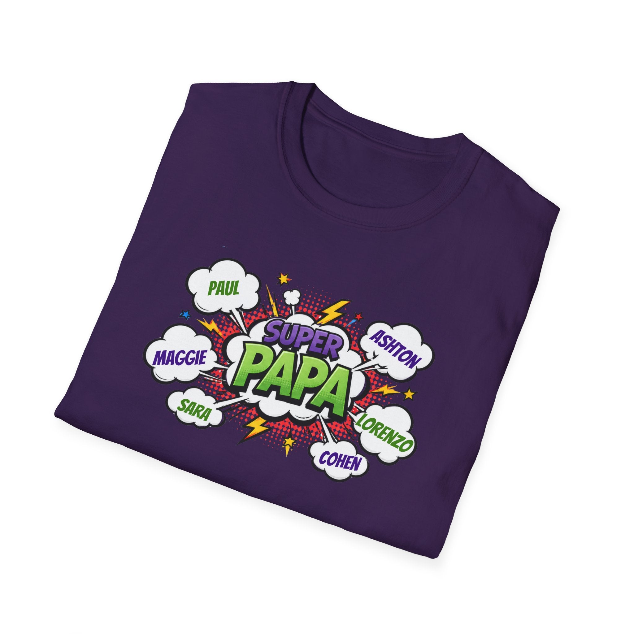 Super Papa Comic T-Shirt — Funny Father’s Day Gift
