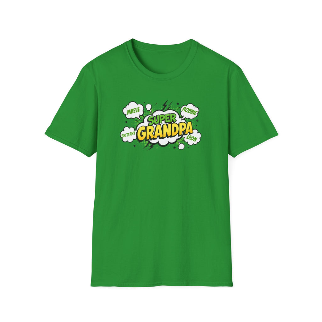 Super Grandpa T-Shirt – Comic Book Style Grandfather Gift